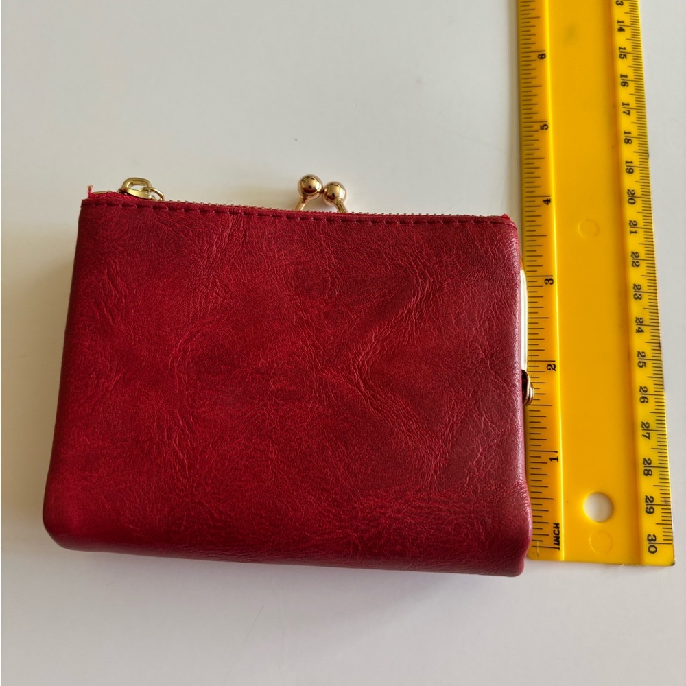 Leather Wallet - Red